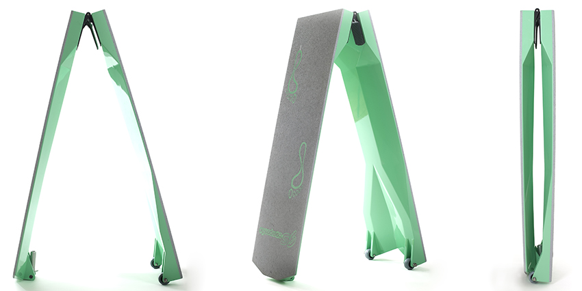 Carbon gangway green foldable